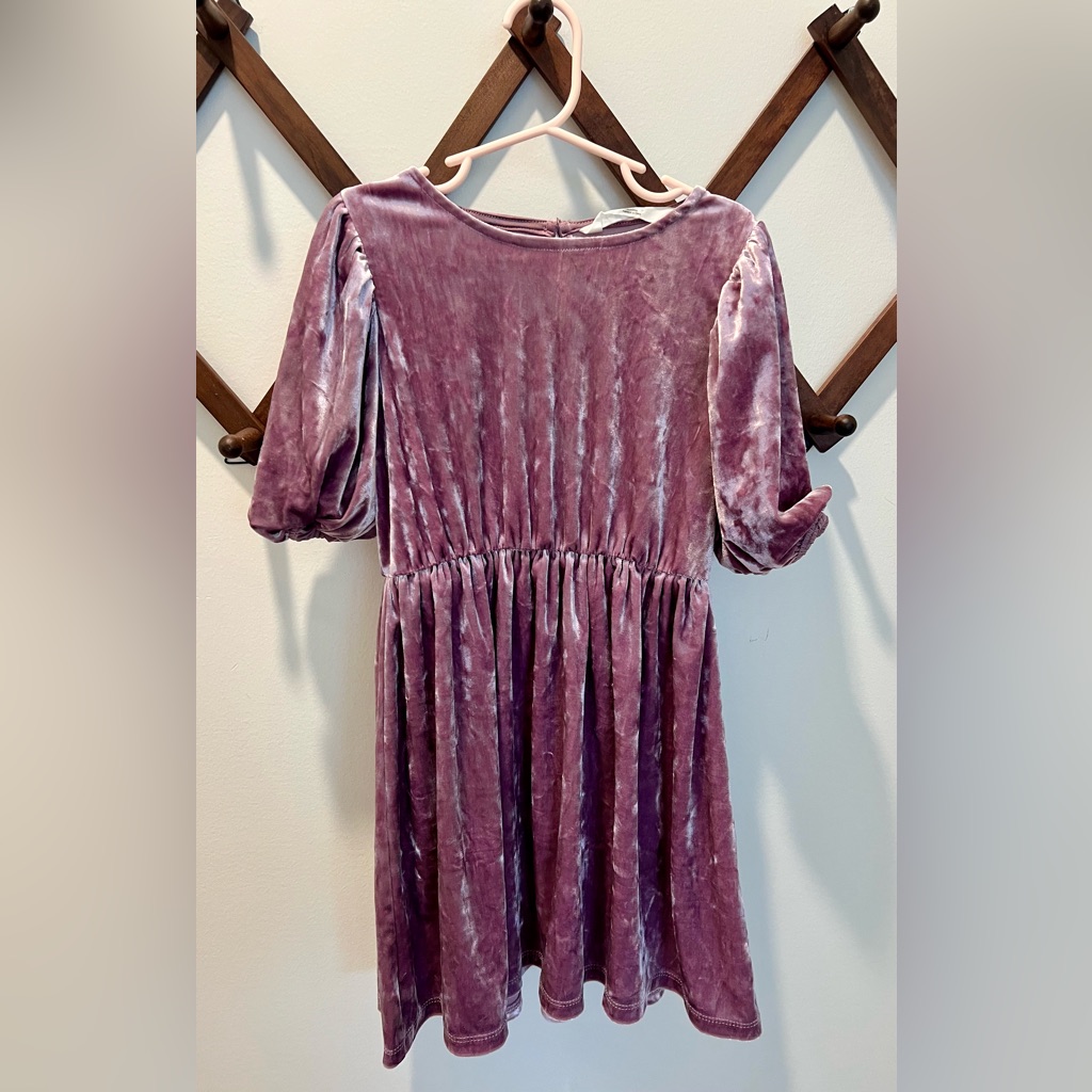 H&M Crushed Velvet Dress 5t/6